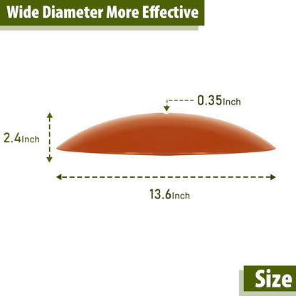 13" Hummingbird Feeder Shade Cover,Bird Feeder Dome Rain Cover,Smart Bird Feeders Umbrella,Squirrel Baffle for Shepherd'S Hook Outdoors (Terracotta), 1 Pack