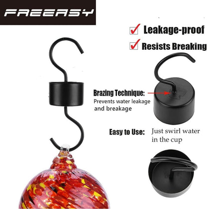 Hummingbird Feeder Ant Moat, Hummingbird and Oriole Feeder Hanging Ant Guard, Feeder Accessory Hooks - 3 Packs