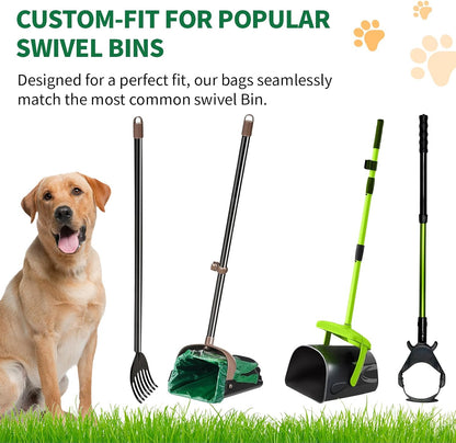 XL Dog Waste Bags with Handles — 125-Count Value Pack