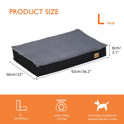 BingoPaw Orthopedic Foam Dog Bed with Washable Cover