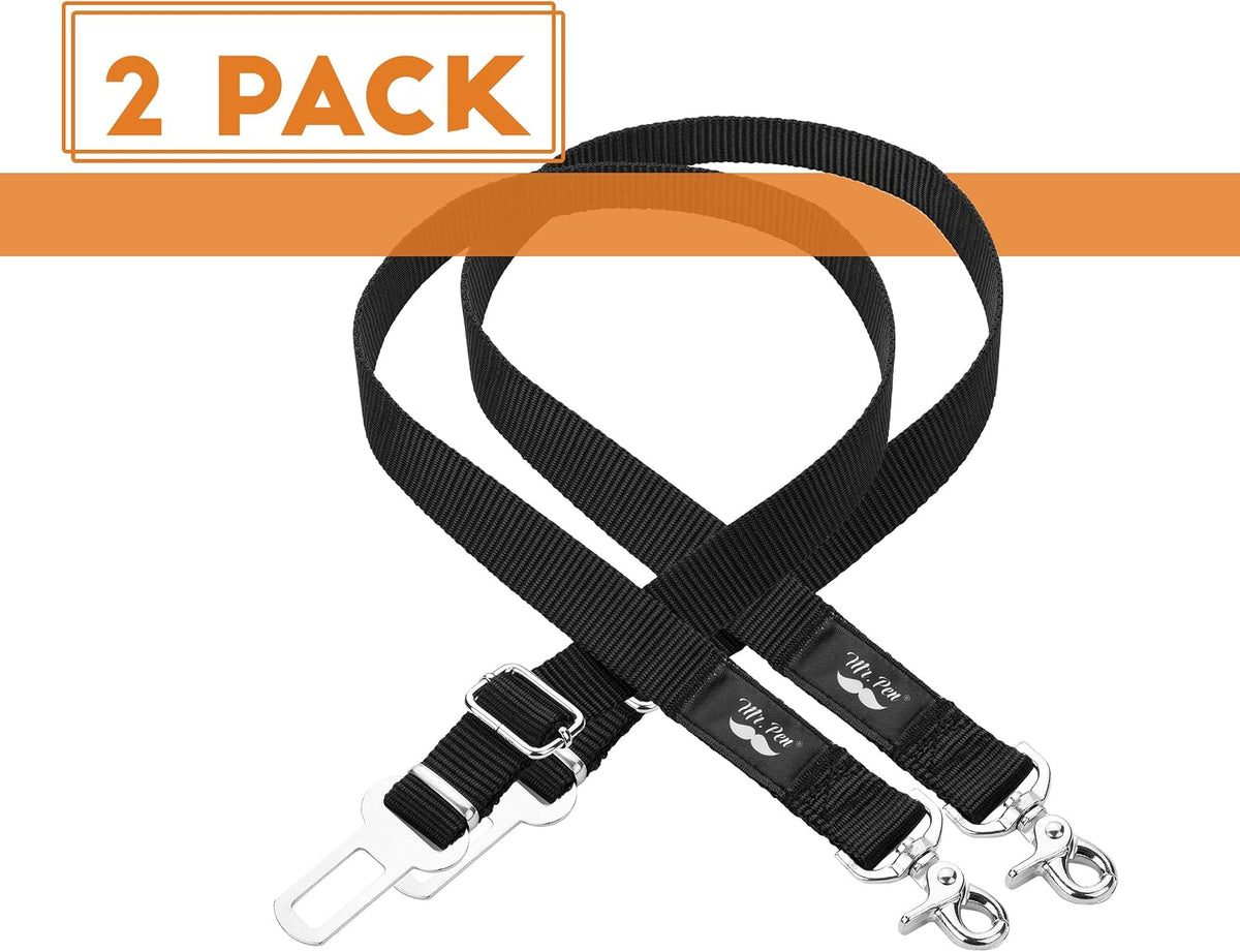 - Dog Seat Belt, 2 Pack, Adjustable Dog Seat Belt for Car