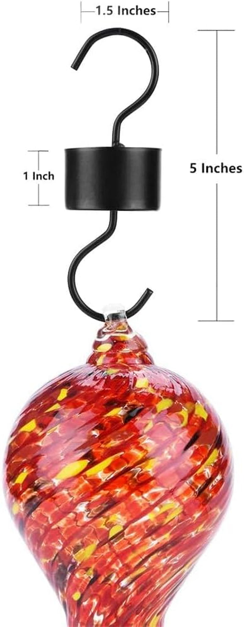 Hummingbird Feeder Ant Moat, Hummingbird and Oriole Feeder Hanging Ant Guard, Feeder Accessory Hooks - 3 Packs