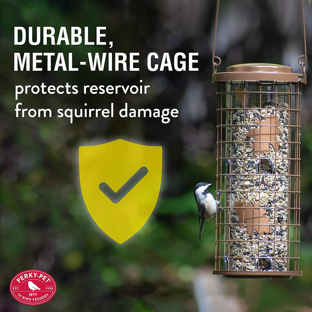 Squirrel Stumper Wild Bird Feeder, 8 Feeding Ports