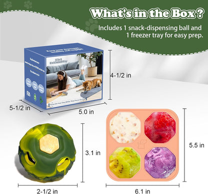 Interactive Dog Treat Puzzle & Enrichment Ball