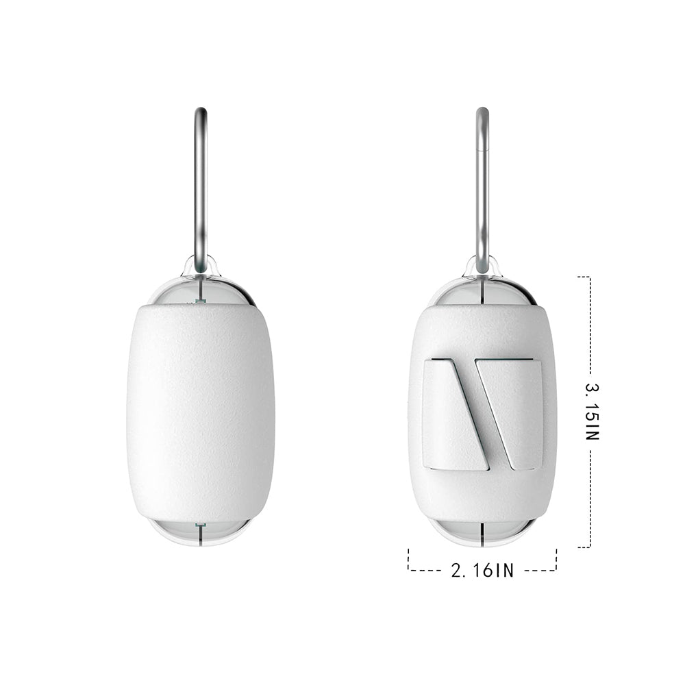 Space Capsule Leash Waste-Bag Dispenser size and mounting detail