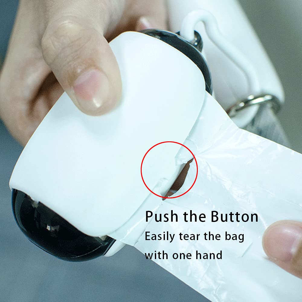 Space Capsule Leash Waste-Bag Dispenser one-hand tear feature