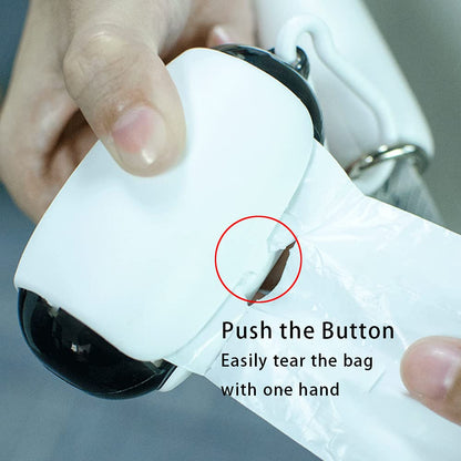 Space Capsule Leash Waste-Bag Dispenser one-hand tear feature